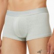 Quần lót nam Calvin Klein NB3947 CK Black Logo Jacquard Low Rise Trunk Jura Grey